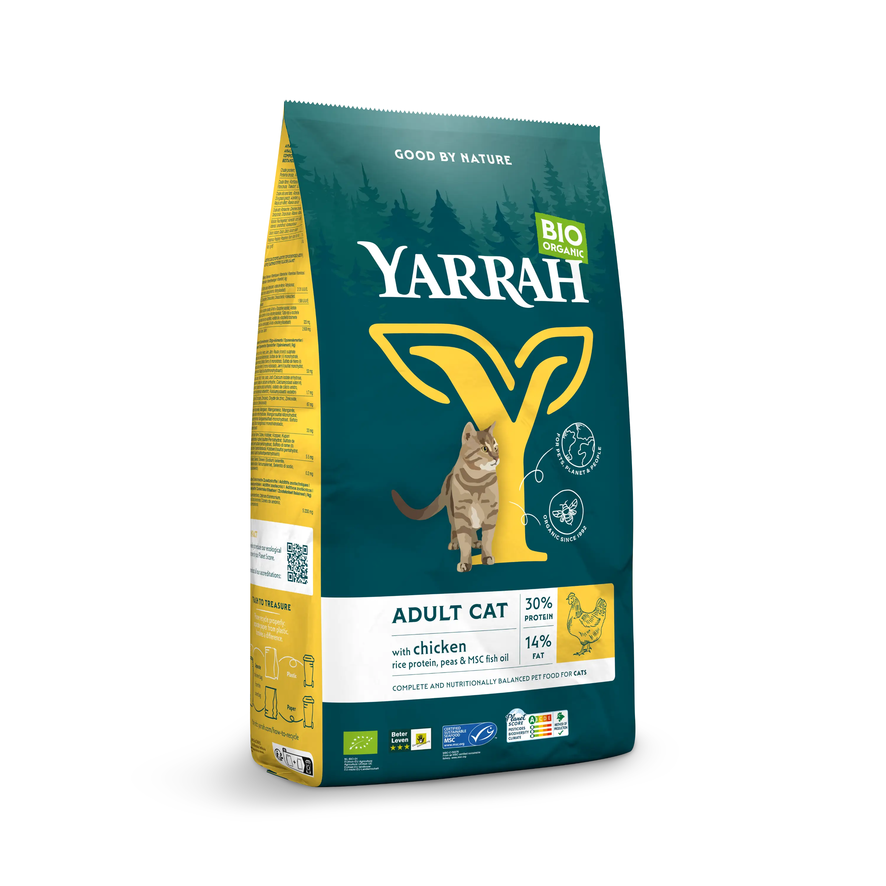 Yarrah organic cat food chicken