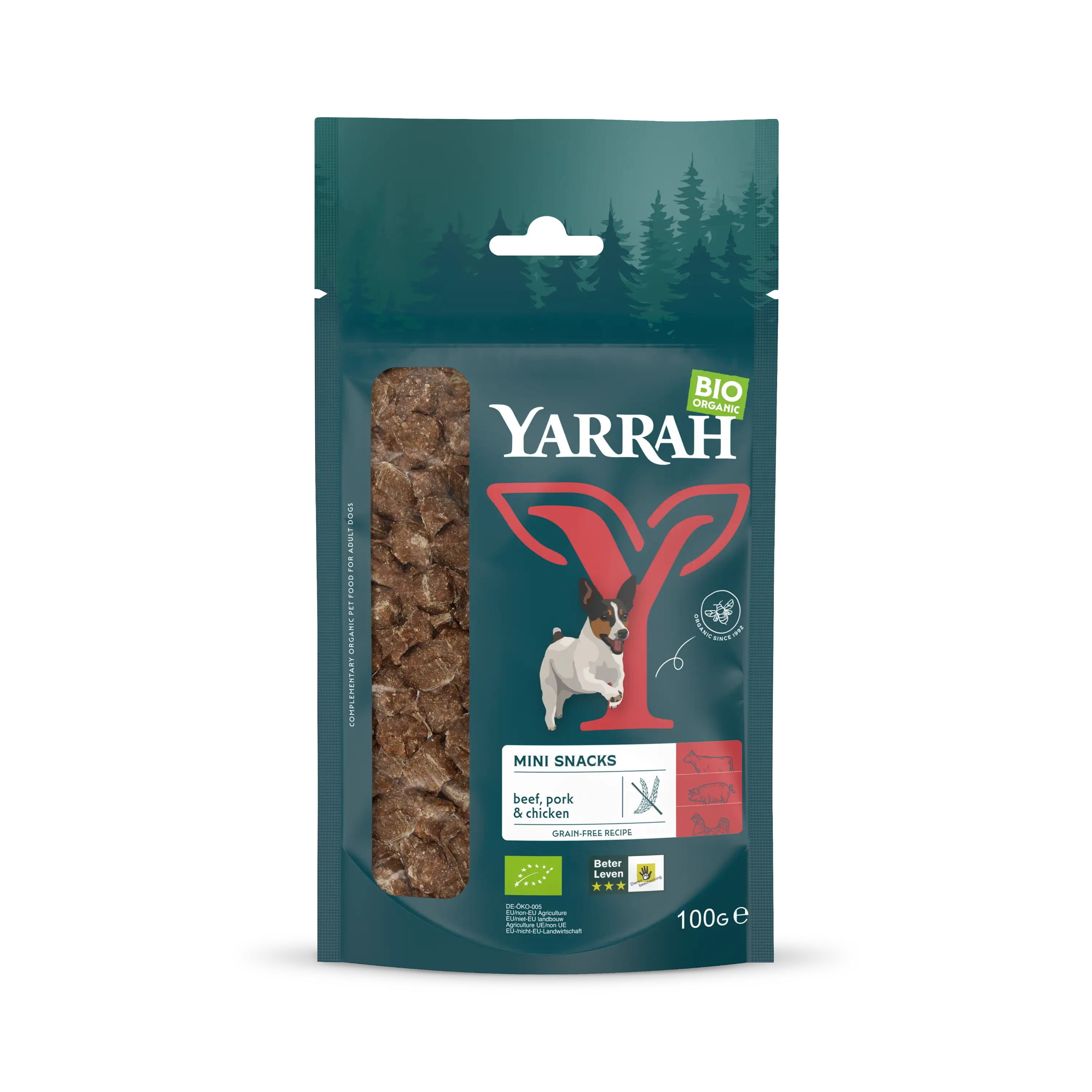 Biologische mini snack voor honden