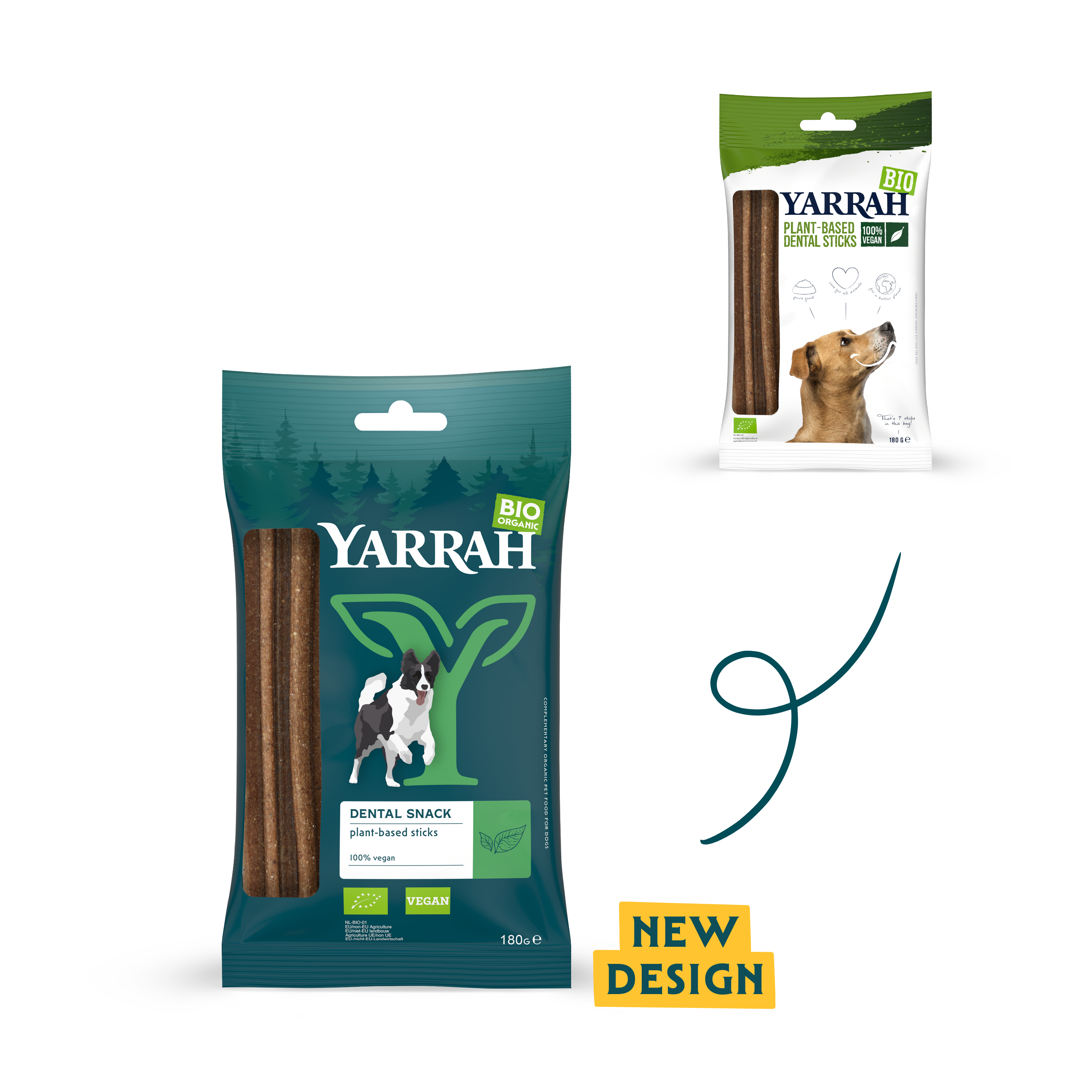 Yarrah biologische vegan dental sticks voor honden