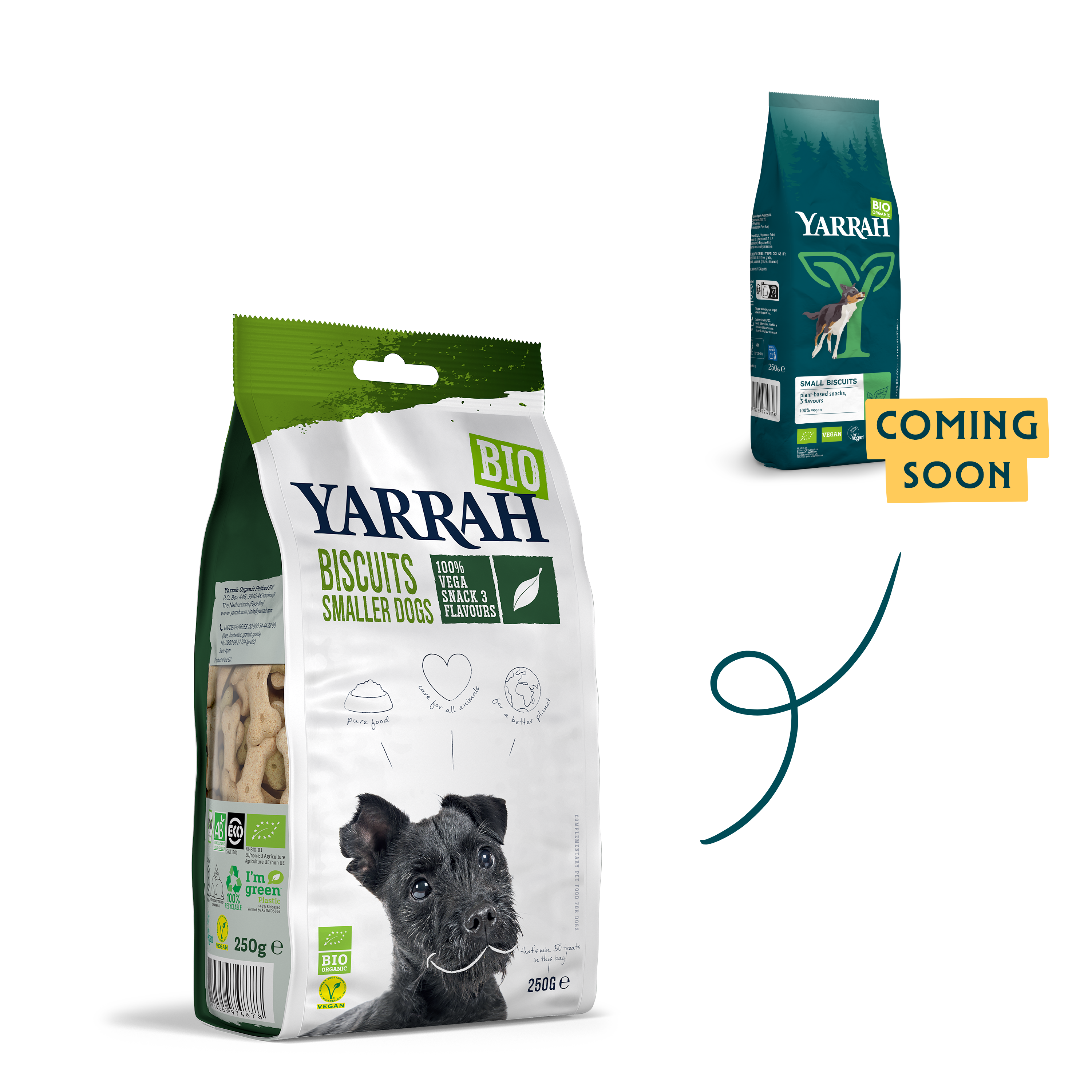 Organic vegan dog biscuits for smaller dogs