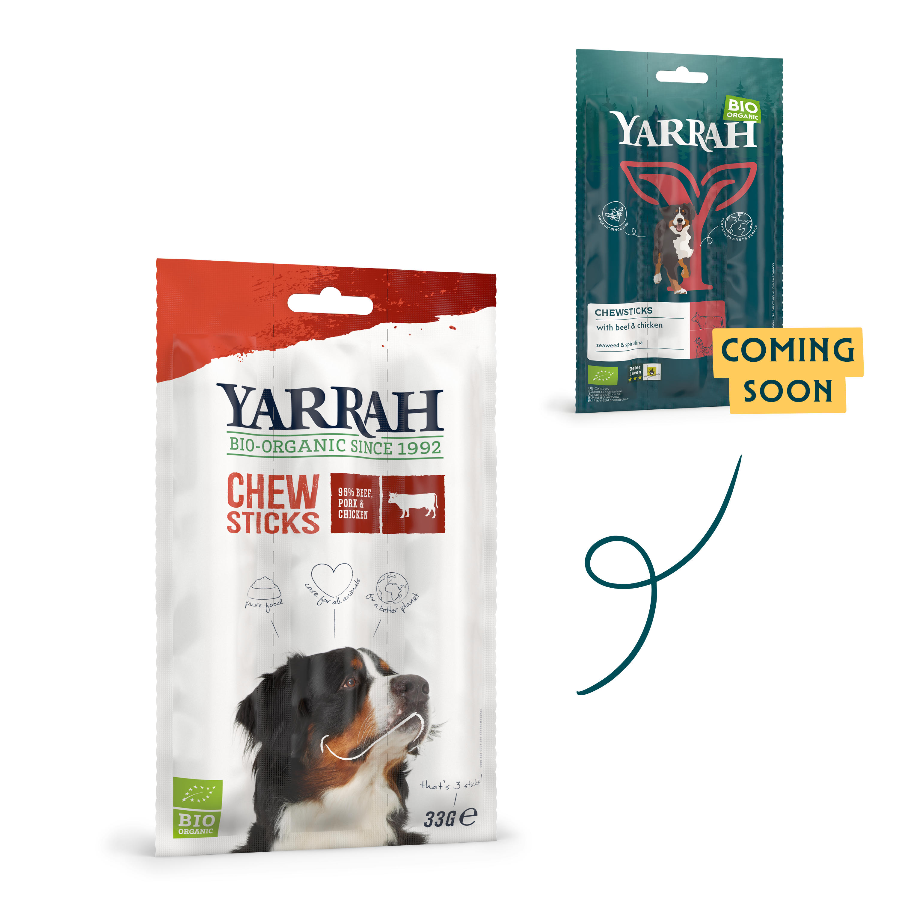 Organic chewsticks for dogs
