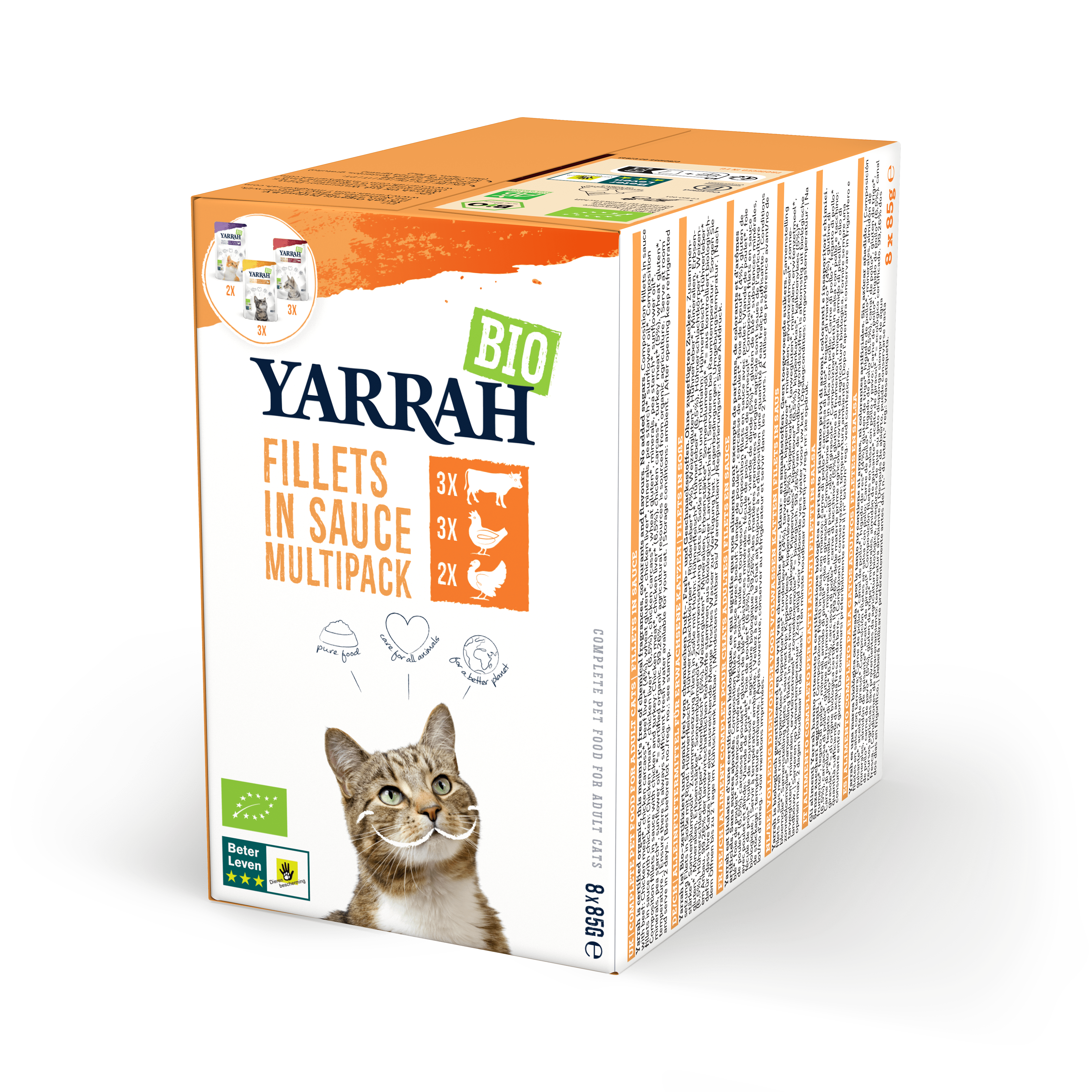 Biologisch kattenvoer filets in saus - Yarrah kat
